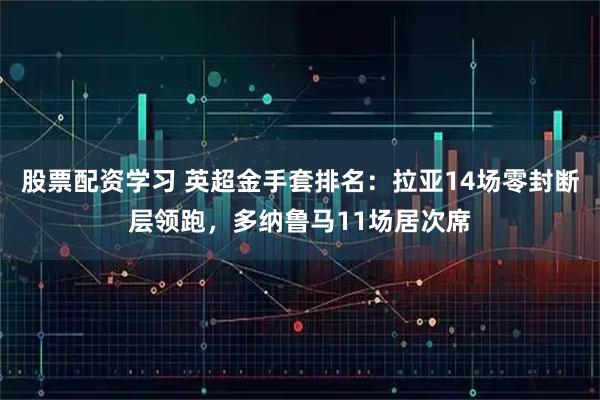 股票配资学习 英超金手套排名：拉亚14场零封断层领跑，多纳鲁马11场居次席